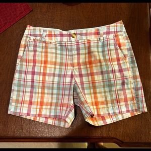 Bass colored plaid shorts